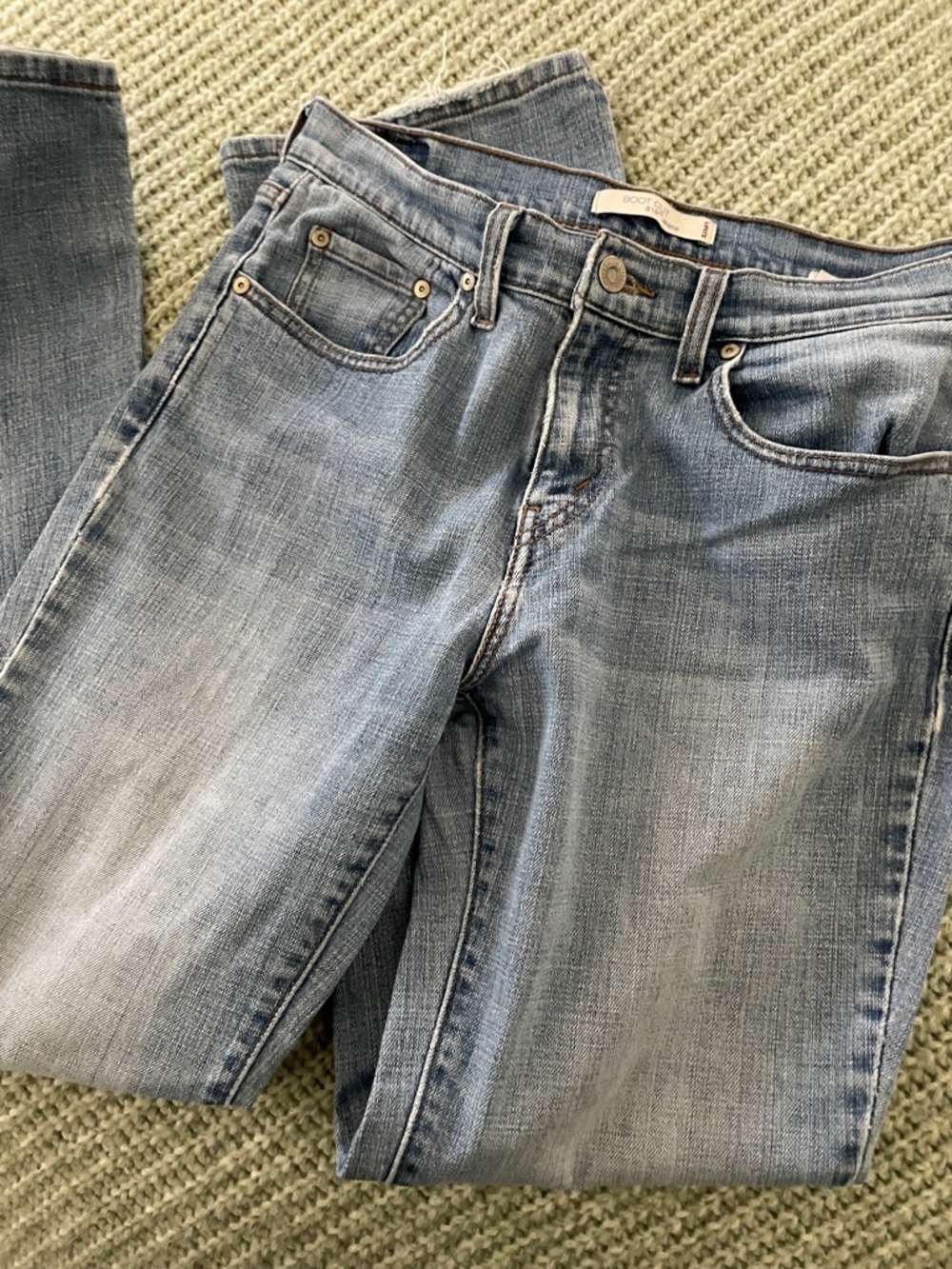 Levi's Women's Bootcut Jeans in Light Blue Wash 515